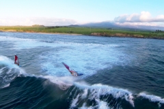 Aerial Video Maui- Windsurfing the North Shore of Maui Hawaii